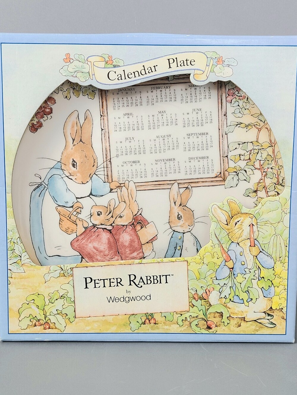 Wedgwood Peter Rabitt 1994 Bone China Made in England Vintage Calendar Plate